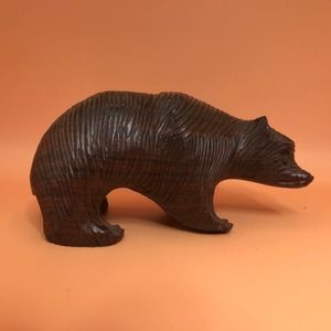 Hand carved Ironwood Bear